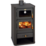 Holzofen mit Backofen, Kaminofen mit hoher Heizleistung effizienter
