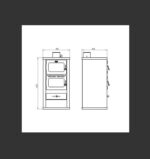 Holzofen mit Backofen, Kaminofen mit hoher Heizleistung effizienter - Image 6