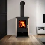EEK A+ Kaminofen mit groß Sichtscheibe - Verso Theia Ivory - 9.0 kW – Bild 4