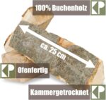 Kingpower Buchenbrennholz, Scheite von 25 cm, 30, 60 oder 90 kg, - Image 3