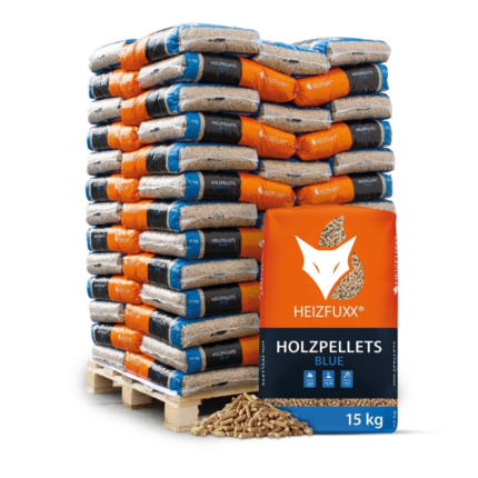 HEIZFUXX® Holzpellets 6 mm ENplus A1 – 975 kg Palette (65×15 kg)