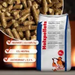 Holzpellets 70 x 15kg 6mm volle Palette 1050 kg – Bild 2