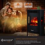 KESSER Prio Elektrokamin mit Heizung Heizlüfter Fernbedienung WiFi App 950/1900 W - Image 3