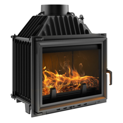 Kratki Gusseisen Kamin Kamineinsatz MAJA 8 kW Ø200 günstig Schwarz BImSchV 2