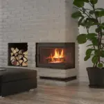 Kratki Kamineinsatz Gusseisen SIMPLE rechts 8 kW Ø 200 Set Kaminofen Holz – Bild 8