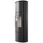 Kratki Kaminofen aus Stahl Modern ROLLO Hoch Ø150 7 kW BImSchV 2 Ökodesign HKI – Bild 4