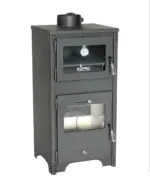 Kaminofen mit Backfach Herdplatte Holzofen Ever 02 Kamin Ofen 7 kW Gartenhaus – Bild 3
