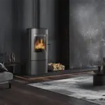 Kaminofen Stahl Kratki ROLLO Ø150 7kW Kaminofen Schwarz Öfen BImSchV2 HKI – Bild 3