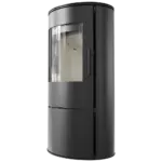 Kaminofen Stahl Kratki ROLLO Ø150 7kW Kaminofen Schwarz Öfen BImSchV2 HKI – Bild 7