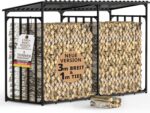 Kaminholzregal aussen Metall mit Dach 300x105x185cm für 1m I 33cm I 25cm - Image 8