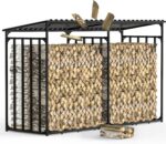 Kaminholzregal aussen Metall mit Dach 300x105x185cm für 1m I 33cm I 25cm - Image 9