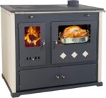 Kaminofen mit Backfach und Herdplatte Practik Lux Holzofen 9,5 kW