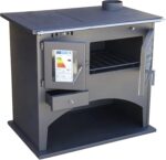 Kaminofen mit Backfach und Herdplatte 25071 Werkstattofen Viki 10,5 kW Schwedenofen Kamin Hüttenofen Ofen - Image 3