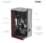 Pelletofen Pelletheizung Enya 8 - 12 kW WiFi-Ready ECO-Modus + Bio-Holzpellet – Bild 9