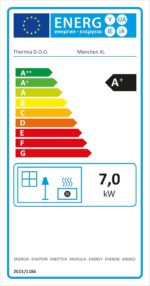 Kaminofen München XL Stahl gussgrau 7kw – Bild 7