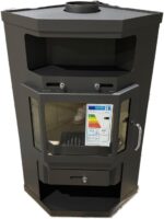 VICTORIA-05 EEK A Eck-Kaminofen - Kaminofen Victoria 05 Panama 9.0 kW, Grau – Bild 7